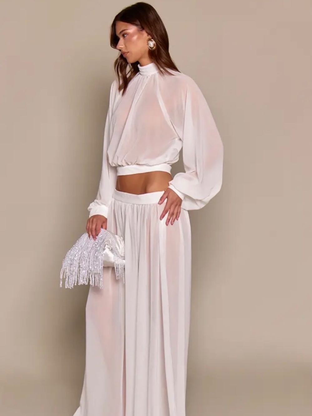 PLL Sheer White Co Ord Set